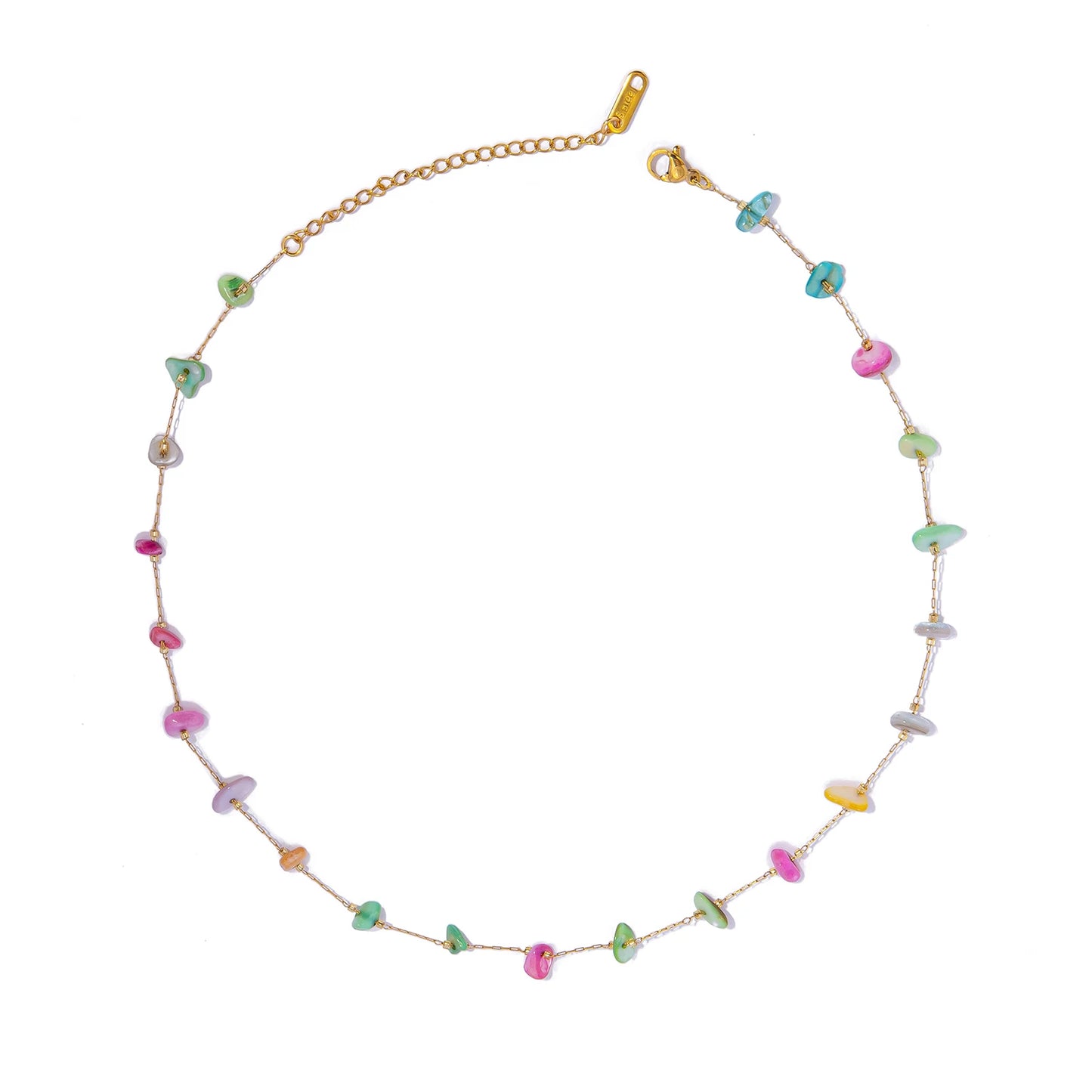 Aquarly Rainbow Shell Necklace