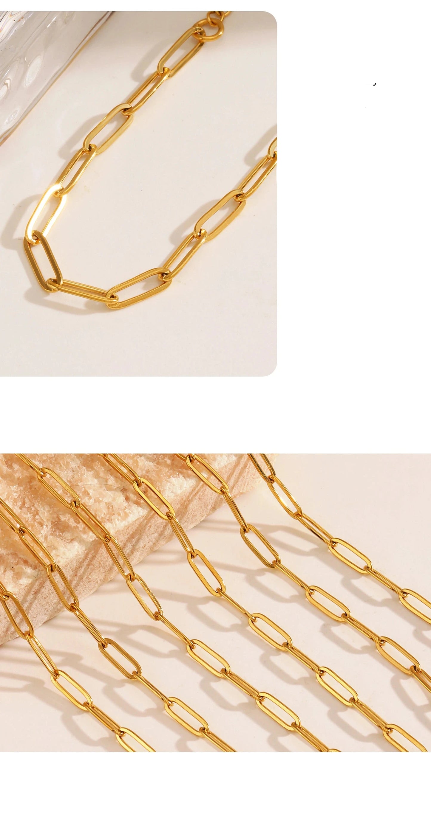 Aquarly Paperclip Chain Set