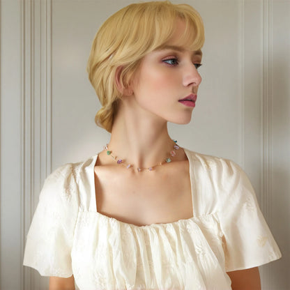 Aquarly Rainbow Shell Necklace