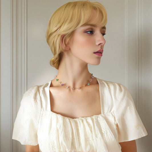 Aquarly Rainbow Shell Necklace