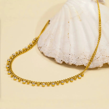 Aquarly Shimmer Lock Necklace