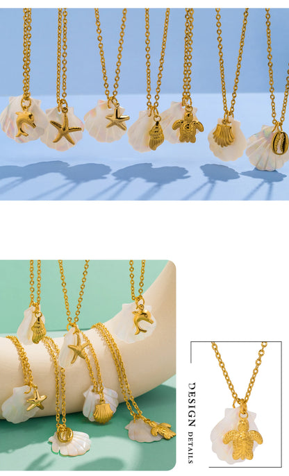 Aquarly Marine Pearl Necklace