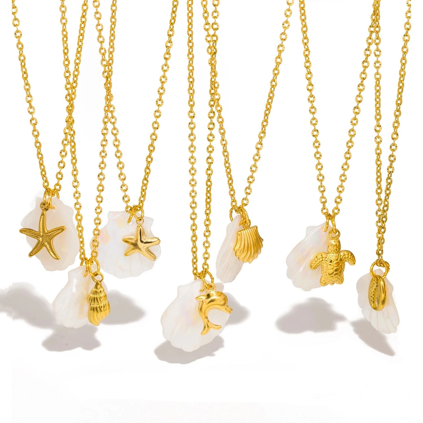 Aquarly Marine Pearl Necklace