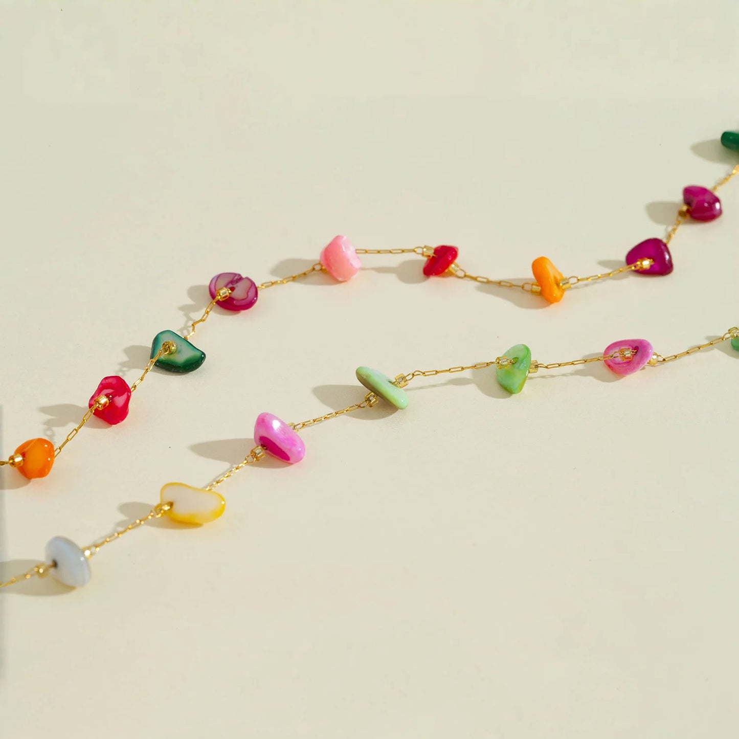 Aquarly Rainbow Shell Necklace