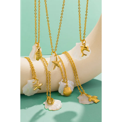 Aquarly Marine Pearl Necklace