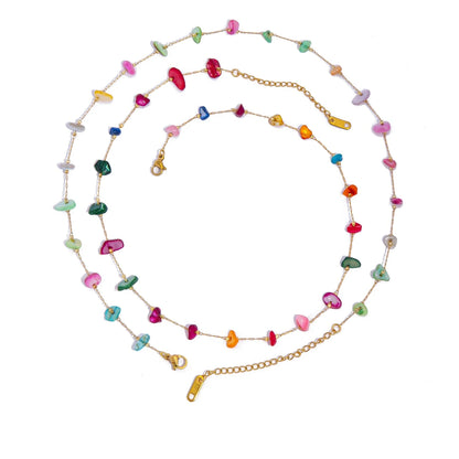 Aquarly Rainbow Shell Necklace