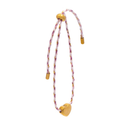 Aquarly Heart Rope Bracelet