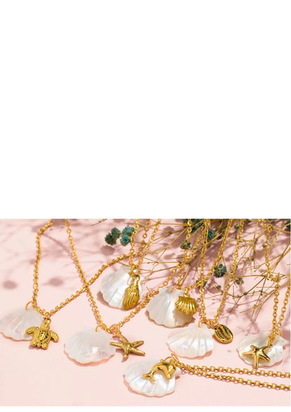 Aquarly Marine Pearl Necklace