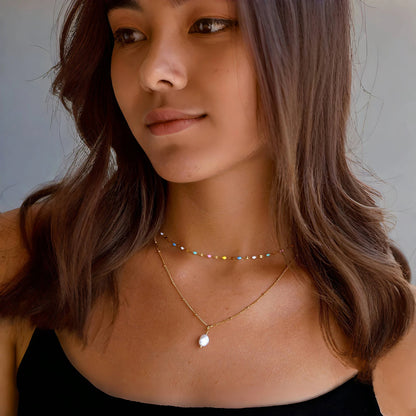 Aquarly Pearl Layers Necklace