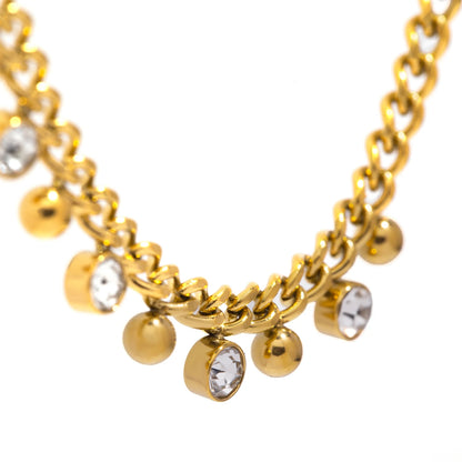 Aquarly Shimmer Lock Necklace