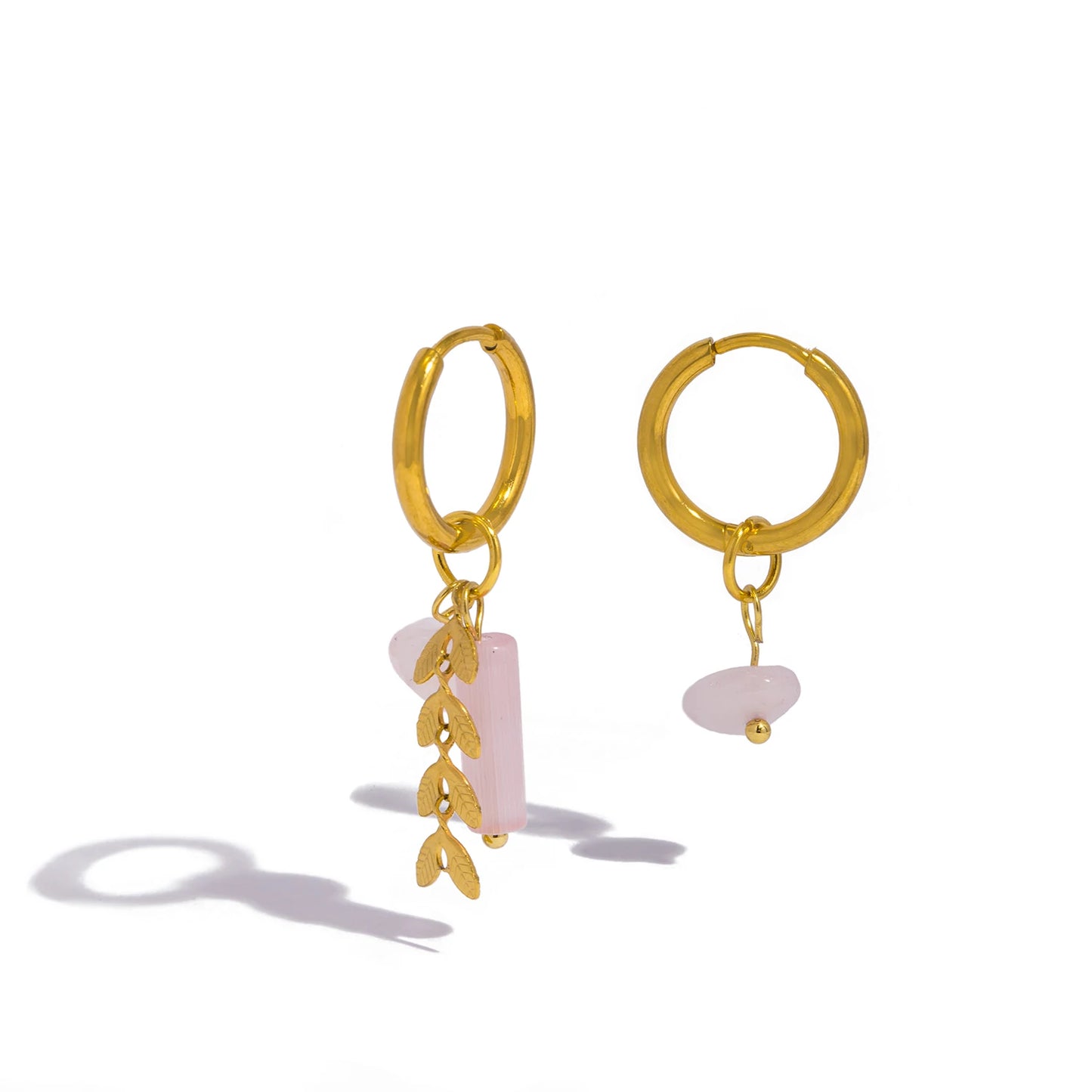 Aquarly Rosé Charm Hoops