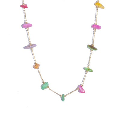Aquarly Rainbow Shell Necklace