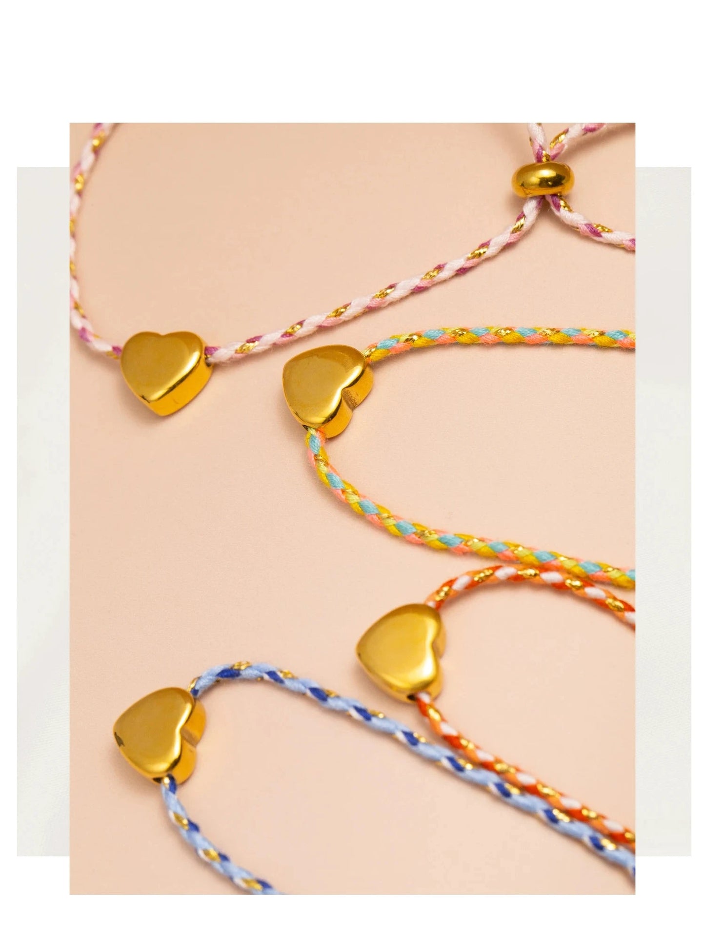 Aquarly Heart Rope Bracelet