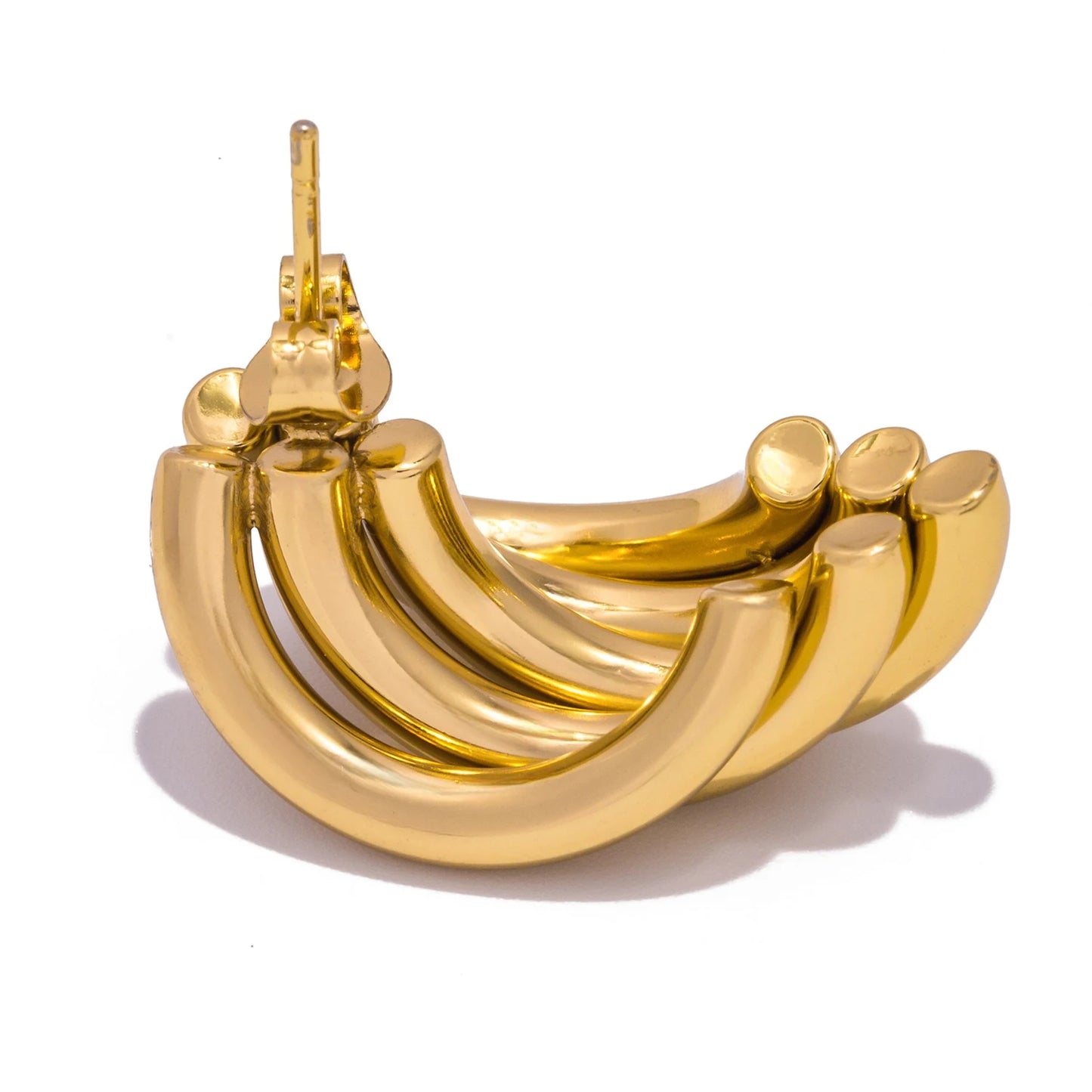 Aquarly Golden Wave Hoops