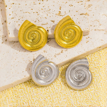 Aquarly Geo Conch Studs