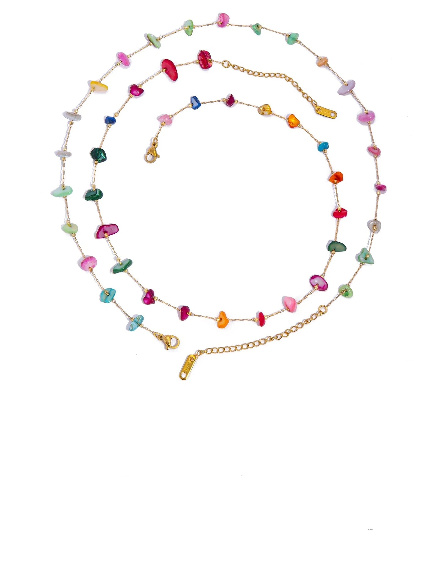 Aquarly Rainbow Shell Necklace